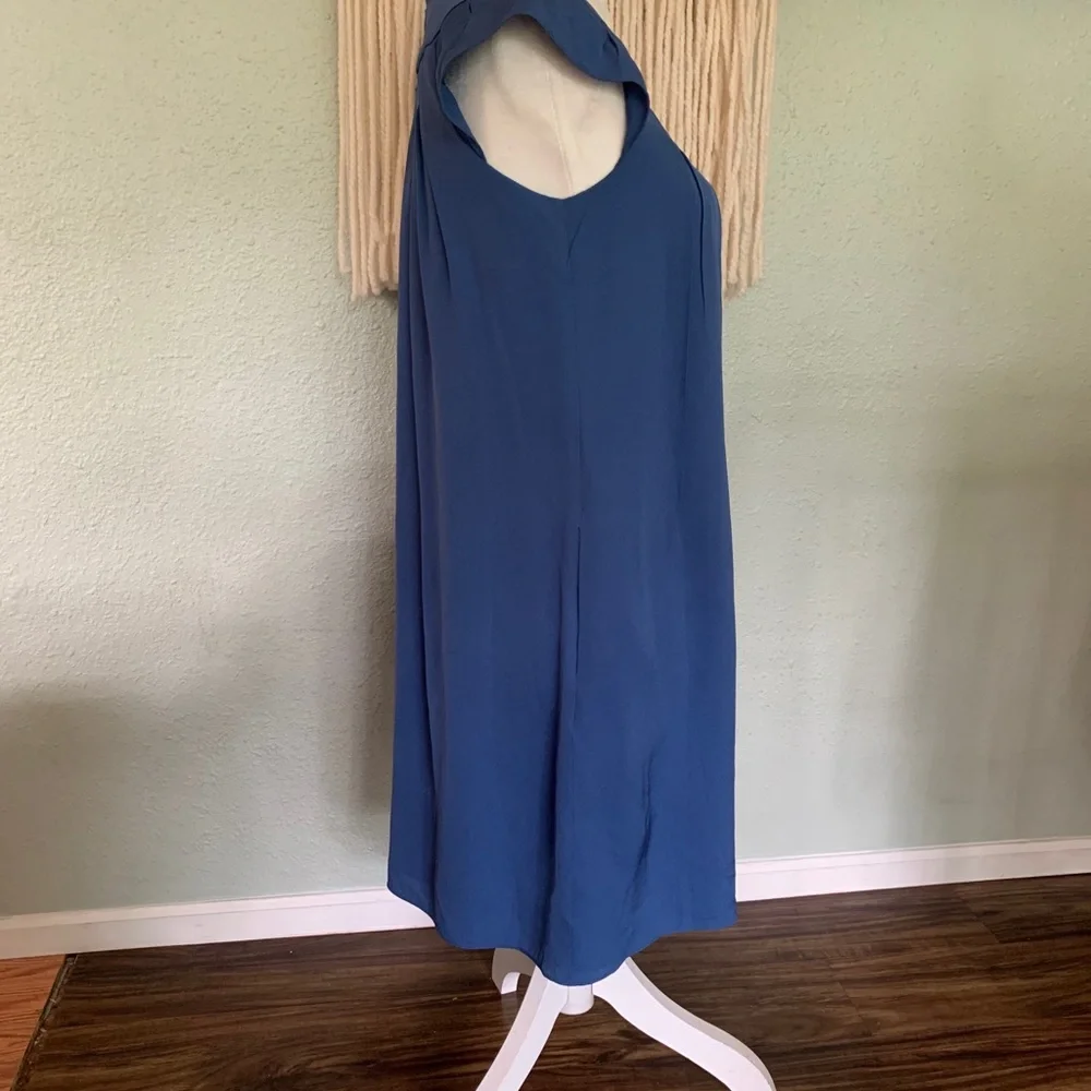 Banana Republic blue silk dress size S Petite - Picture 3 of 9